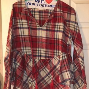 Altar'd state plaid top